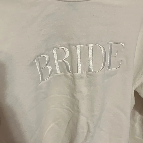 BRIDE White Crewneck Sweater - Picture 6 of 6